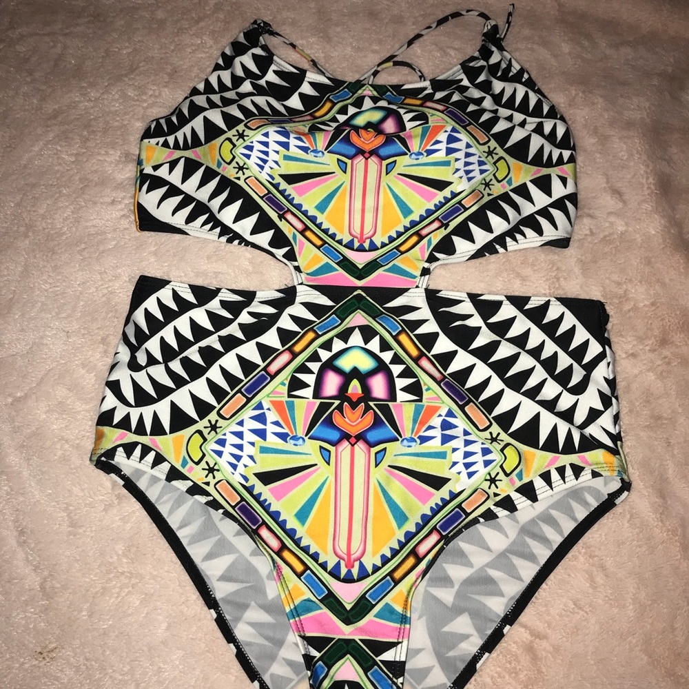 One piece bathing suit!